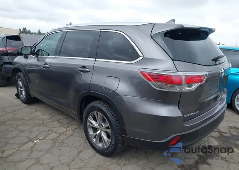 2014 Toyota Highlander Xle z USA, uszkodzony, nr VIN 5TDKKRFH5ES030328